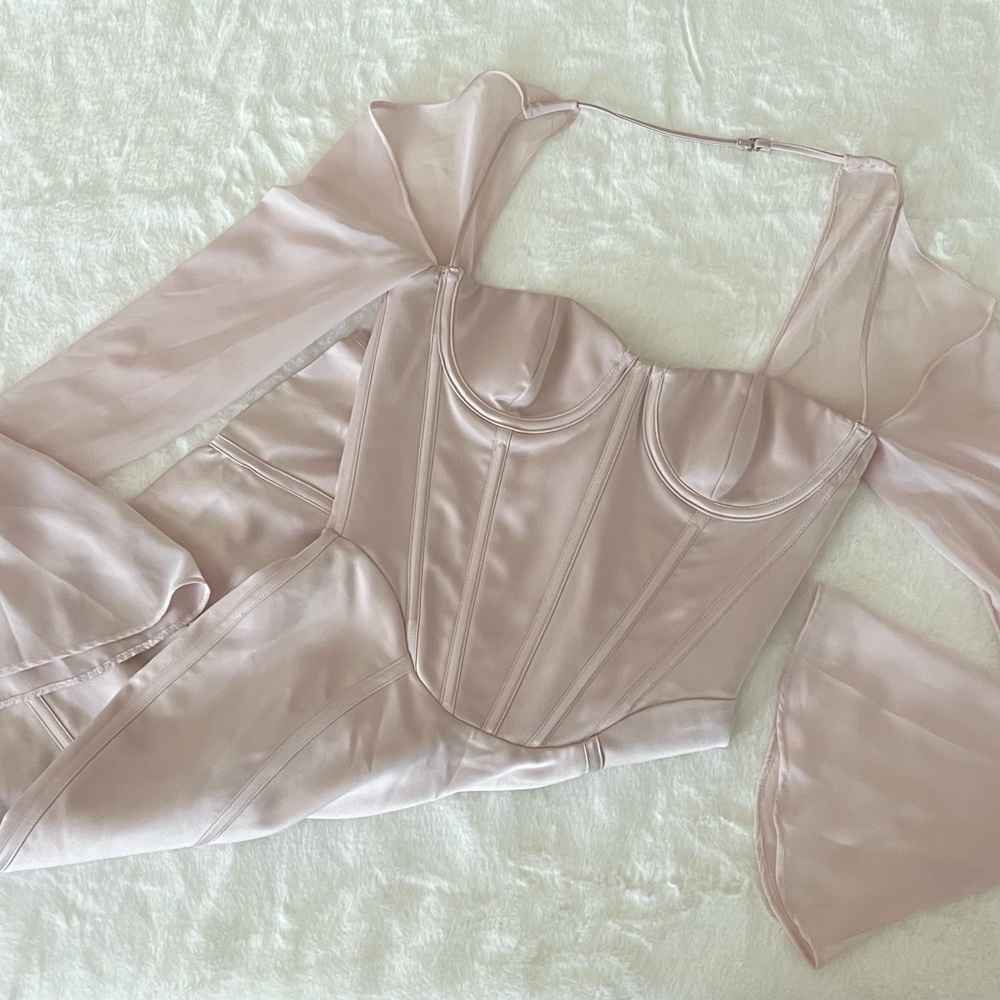 House of CB Isra satin mini dress